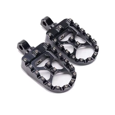CNC Wide Foot Pegs 360° Roating MX Chopper Bobber Style for harley Dyna Spo