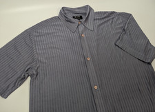 Vintage BC Ethic Vented Shirt Button Up Gray Men’s Size XL USA Made Polyester
