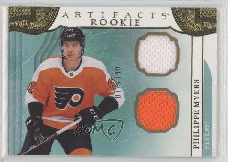 2019 Artifacts Rookies Horizontal Gold Material Philippe Myers Rookie RC 1e15