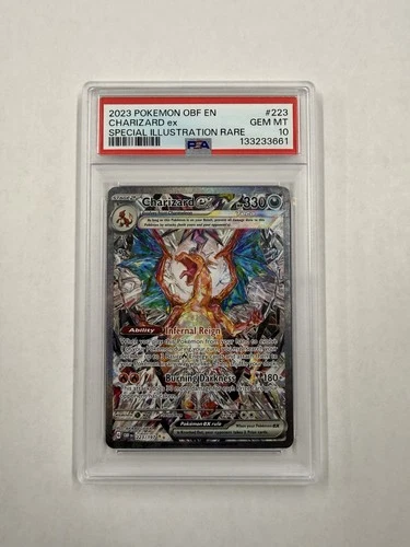 2023 POKEMON OBSIDIAN FLAMES SPECIAL ILLUSTRATION RARE #223 CHARIZARD EX PSA 10