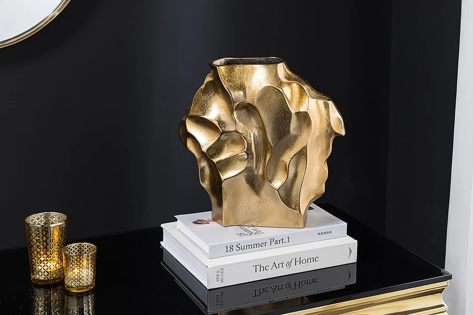 Deko-Vase LIQUID - 30cm - FARBWAHL - Metall - Hammerschlag-Design - handmade - Bild 4 von 4