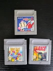 Lot of 3 Gameboy Games Bomberman GB3, Wave Race, F-1 Race Tested