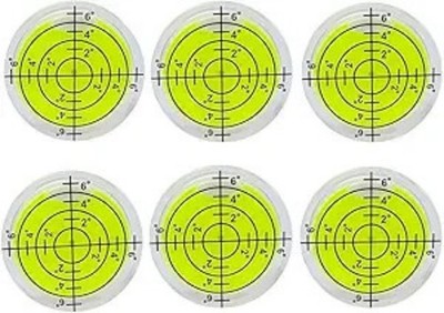 6-Piece Small Circular Bubble Level with Double-Sided Adhesive,  Color: Sticky