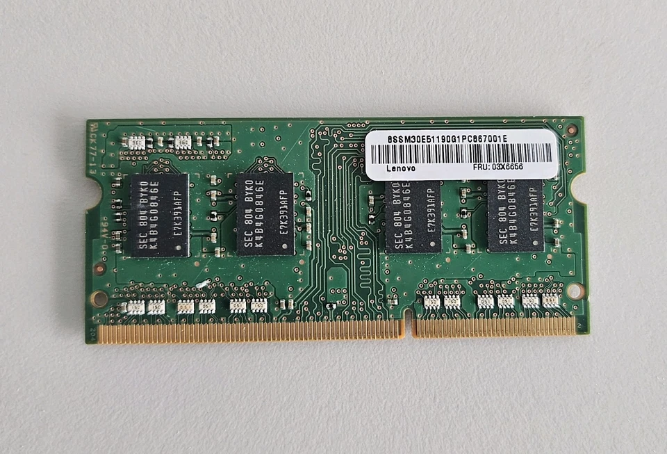 RAM Samsung 4GB DDR3L SO-DIMM PC3L-12800S 1600MHz Laptop Notebook - Immagine 2 di 2