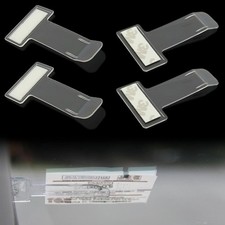 4 Stuck Parkscheinhalter Clip,Transparent Auto Parkausweis Halterung