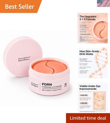 Peptide-Infused Under Eye Patches for Youthful Skin - 30 Pairs Hydrating Masks