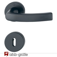 Hoppe TüRgriff Luxembourg Rosette Schwarz Matt Bb TüRdrüCker TüRbeschlag