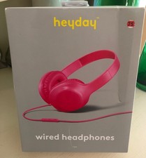 NIB HEYDAY Wired Headphones - HOT PINK Sealed
