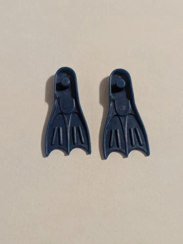 Vtg 1980s GI Joe Flipper Accessories For Eels Or Wet Suit - Blue Flipper Parts