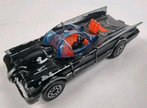 Corgi Juniors Batmobile With Batman 1976 Die Cast Car Vintage