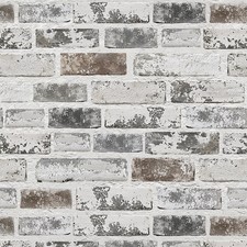 Brick Peel and Stick Wallpaper 17.3"x78.8" 3D Brick Wallpaper  Self Adhesive Re