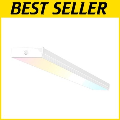 ETL-Certified 4FT LED Ceiling Light with Selectable Wattages & CCT for Any Space