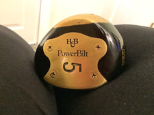 Vintage H B Powerbilt Citation Persimmon 5 Wood New Dynamic Stiff Flex Shaft RH