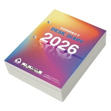 Collect 2026 Planner Desk Diary Replacement Paper I-Type and W-Type D-101 Starts