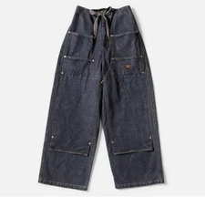 2025SS New Kapital Denim Drawstring Large Pocket Casual Logging Pants