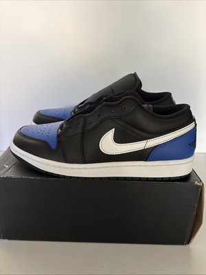 Air Jordan 1 Low Black Royal Toe 553558 042 Size 9 New with Box