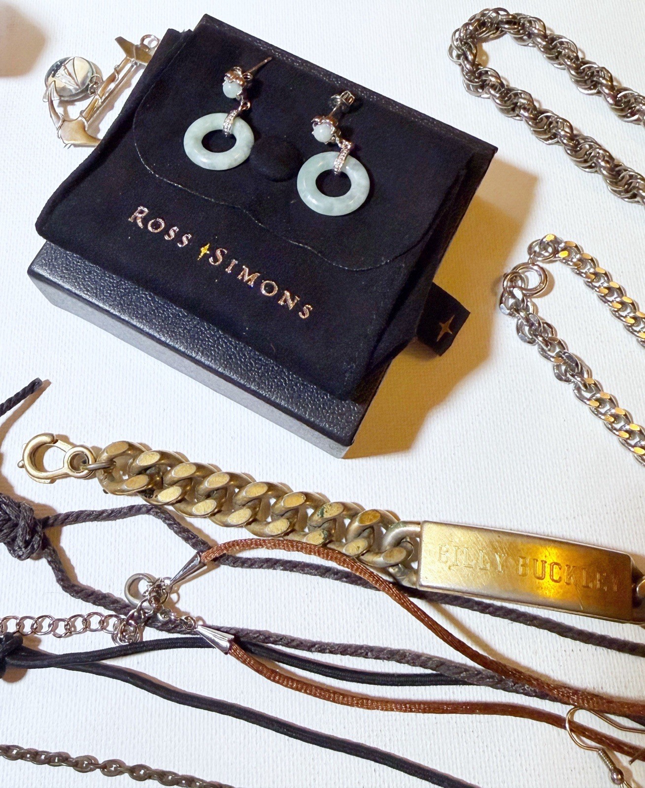 HUGE 2.2 lbs Untested Unsearched Jewelry Lot S925 Rings ‘14k’ Mark Chain & More!