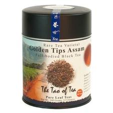 , Golden Tips Assam Black Tea, Loose Leaf, 3.5 Ounce Tin