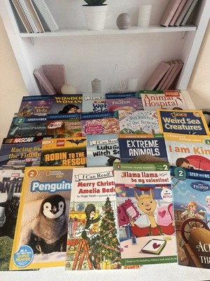 Lot of 20 Level 2 Ready to-I Can Read-Step into Reading-Learn Read Books (601)