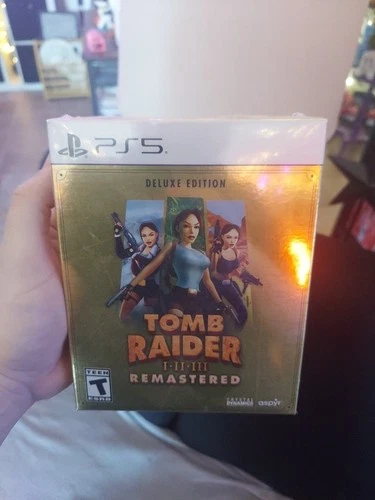 Tomb Raider I II III Remastered Deluxe Edition PS5 Playstation 5 New SEALED