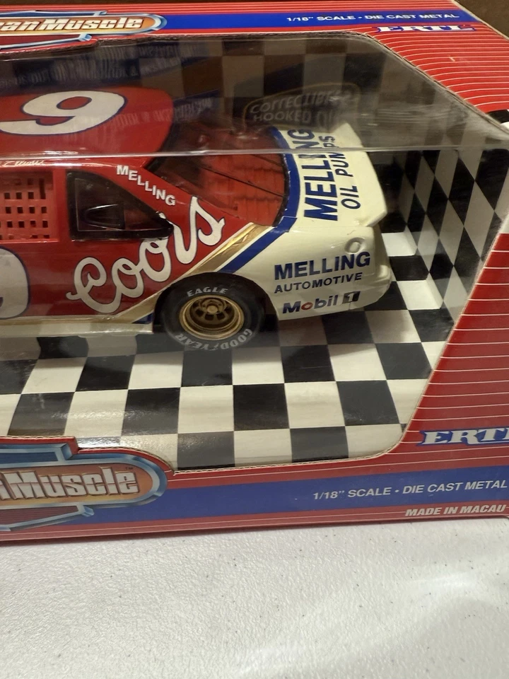 RARO* Bill Elliott #9 Coors Mellint 1985 Thunderbird 1/18 Nascar Diecast personalizado Foto 4 de 4