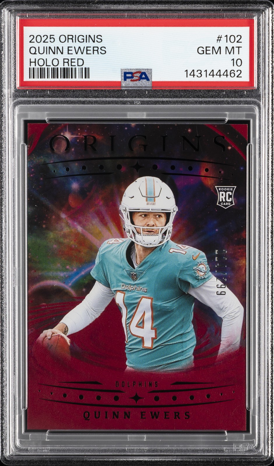 Quinn Ewers Panini Origins #102 Holo Red