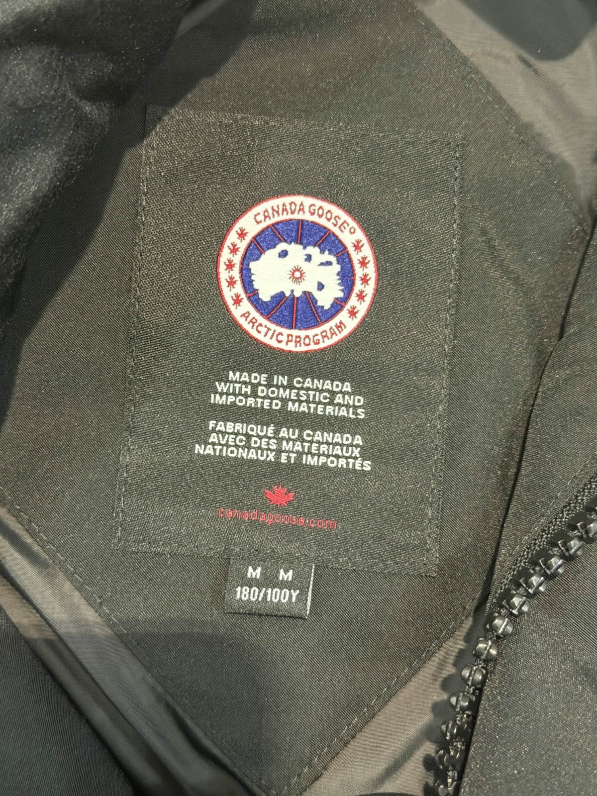 Canada Goose Logo Button Zip Freestyle Crew Puffer Vest Black Men's Size M thumbnail 6