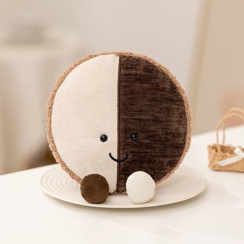 FAO SCHWARTZ JELLY CAT BLACK AND WHITE COOKEE