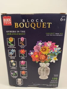 NEW, Bloc Bouquet VASE Ensemble de blocs de construction 129 Les pièces sont utilisées avec le Bouquet de fleurs