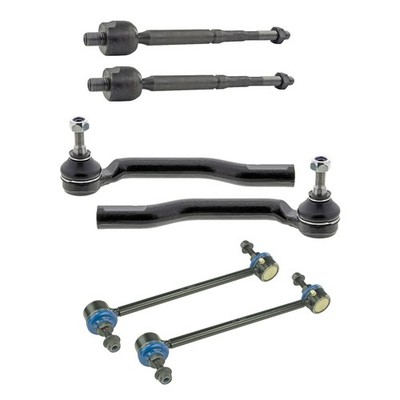 Mevotech Supreme Front Inner Outer Tie Rod Ends Sway Bar Link Kit for Versa FWD