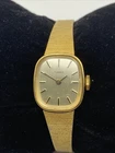 Vintage Timex Womens Gold Tone Watch 17mm Manual Wind Adjustable Band Oval Dial