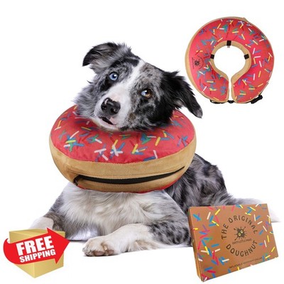 DIRTY LITTLE PAWS Dog Donut Collar Pink Small