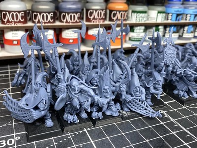 Swamp Goblin with Pikes and Command Group 10 models Highland Miniatures Various