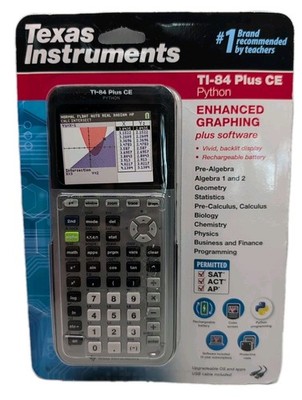 Texas Instruments Ti-84 Plus CE Graphing Calculator - Galaxy Grey