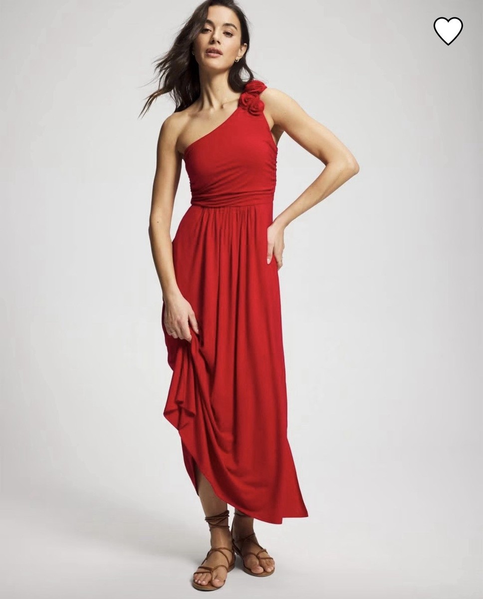 one shoulder jersey maxi dress BHLDN Charlie Asymmetric One-Shoulder Sleeveless Jersey Maxi Dress