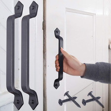 Rustic Gate Handle:11 Inch Cast Iron Sliding Barn Door Handle,Vintage Long Gate