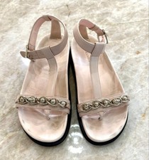 Alexander McQueen Sandals pink Silver beaded ...
