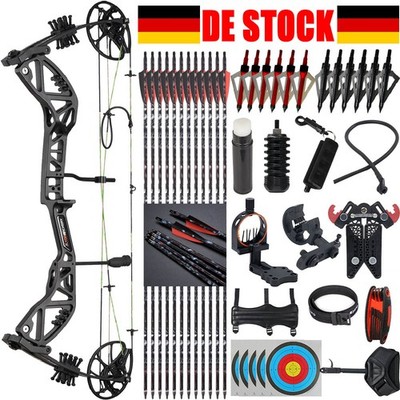 Compoundbogen 30-70lb einstellbarer Let-off 75% Bogenschießen Jagd Bogenschießen