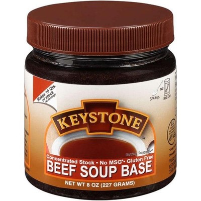 Keystone Beef Soup Base, 8 oz, Case of 6