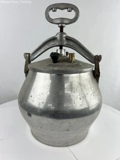 RARE Vintage Aluminum Screw-Down Persian Kazan Pressure Cooker Cast Metal Pot