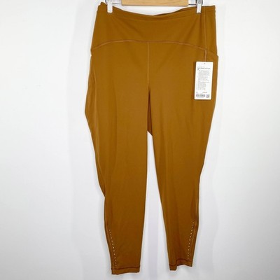 Lululemon Swift Speed High-Rise Copper Brown 28'' Leggings Women's Size 20 NWT