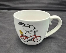 2021 Peanuts Stoneware Bicycling Snoopy Mug By Modern Gourmet Foods