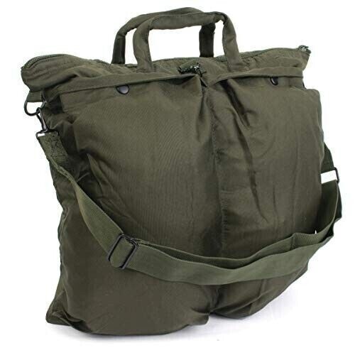 SACCA BORSONE BORSA PORTA CASCO VOLO PILOTA ESERCITO MILITARE MIL-TEC VERDE - Foto 4 di 6