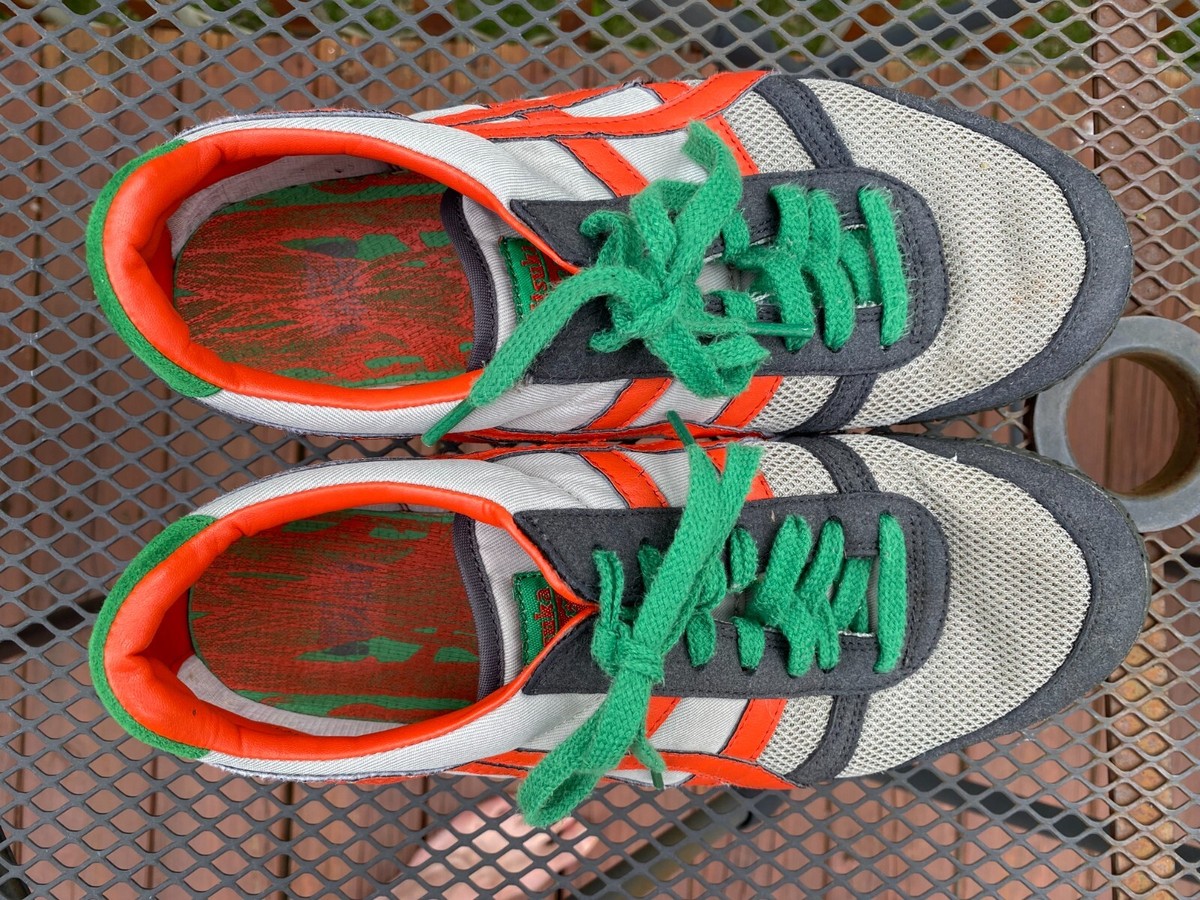 VTG Onitsuka Tiger Ultimate 81 Green Willow Grey Orange VTG Onitsuka Tiger Ultimate 81 Green Willow Grey Orange