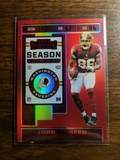 2019 Panini Contenders Red Zone SSP Jordan Reed Redskins