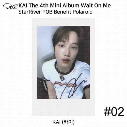 Kai The 4th Mini Album Wait On Me StarRiver POB Photocard Polaroid KPOP EXO - Picture 3 of 19