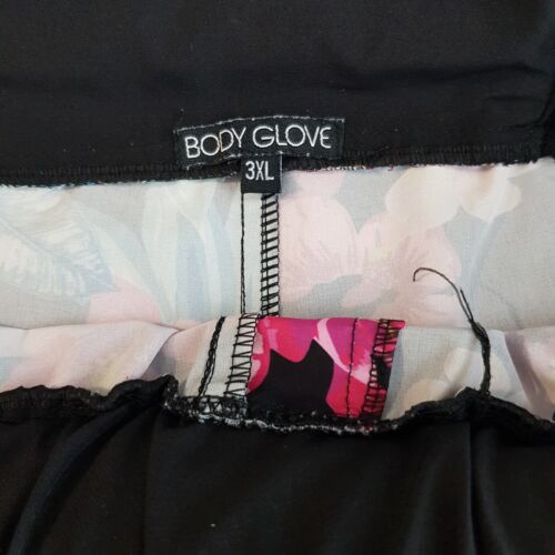 Body Glove Womens Size 3XL Black Bright Floral Swim Shorts Stretch Elastic Waist - Picture 14 of 19