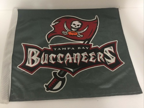 Tampa Bay Buccaneers Gray Flag Banner 14" x 11.5"  - Picture 1 of 4
