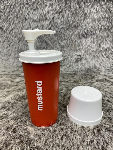 Vintage Tupperware Mustard Pump Dispenser 1329-16 Home Goods - Picture 4 of 7