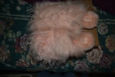 new ugg peach pink mongolian fur fluff slippers shoes flats 41 0r 10